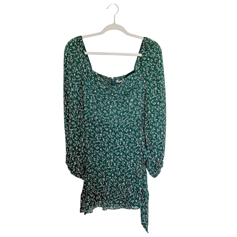 NEW Reformation Cammi Dress Long Sleeve Parsley
